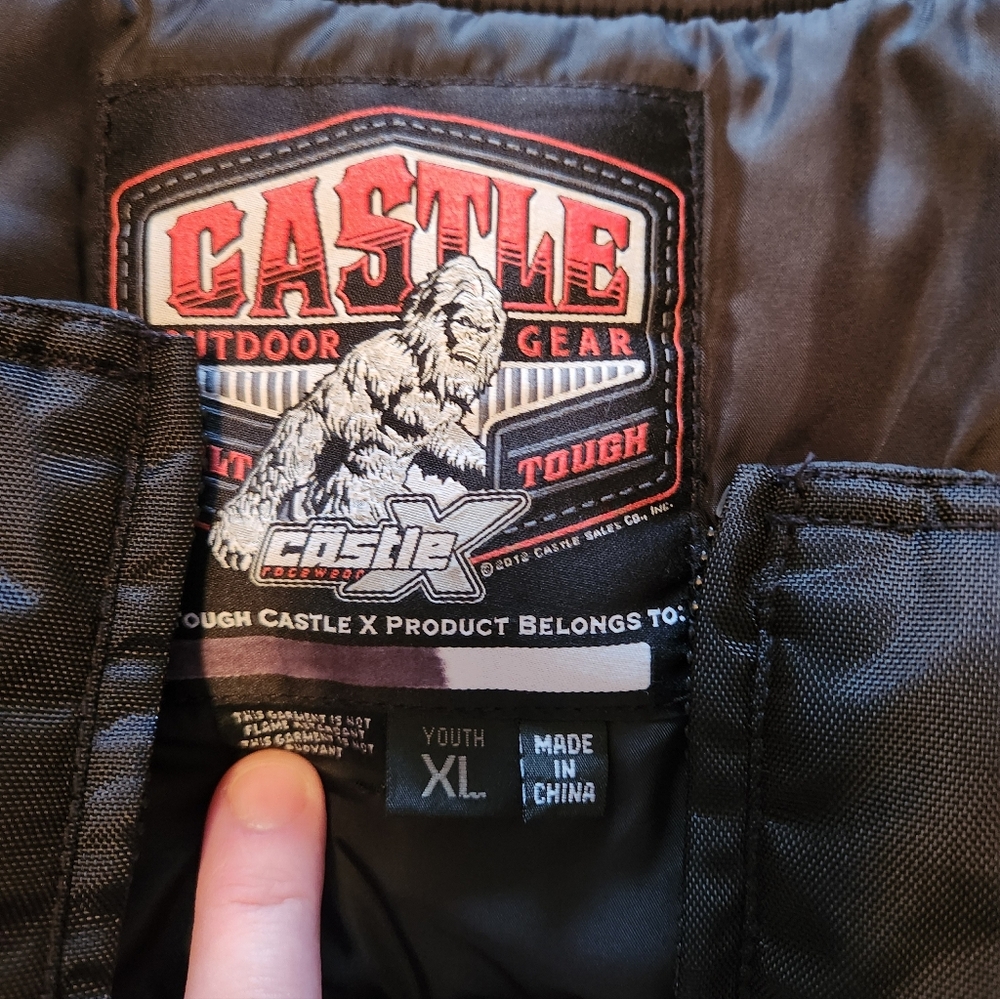 Youth Castle Snowmobile Bibs.